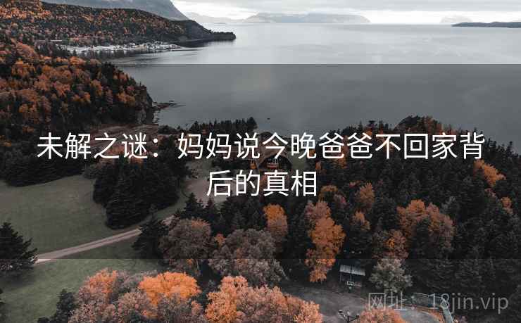 未解之谜:妈妈说今晚爸爸不回家背后的真相 未解之谜:妈妈说今晚爸爸不回家背后的真相